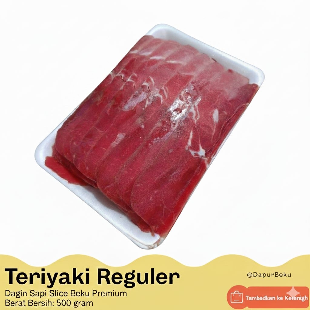 

Daging Slice Teriyaki 500gr Tanpa Lemak