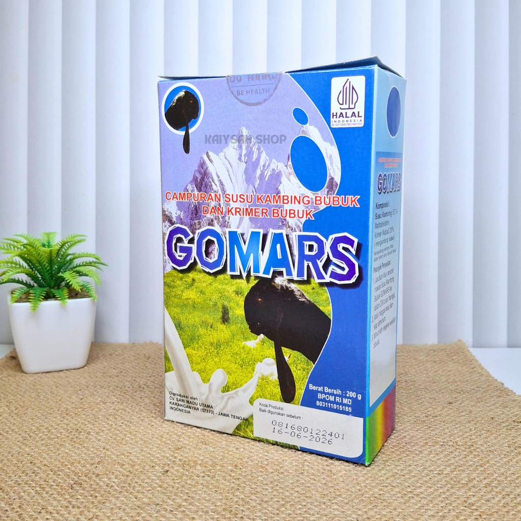 

Gomars Original Susu Kambing Etawa Bubuk 200g - Original, Kaya Nutrisi & Mudah Dicerna