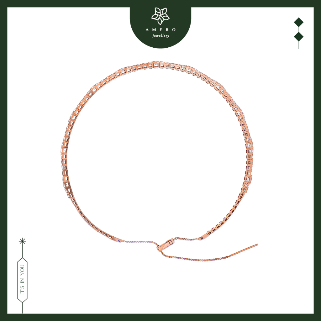 Kalung Emas 17K Rose Gold Fillo FN-27 Amero Jewellery
