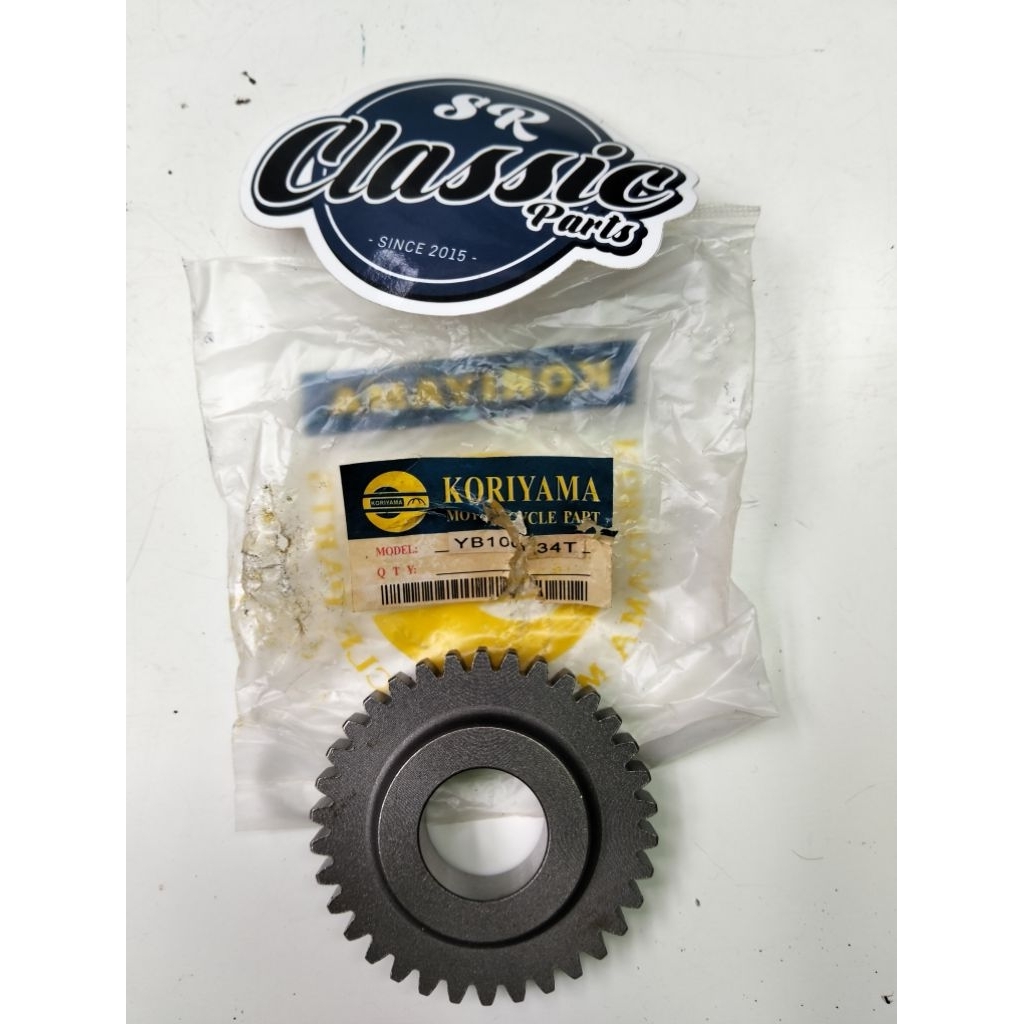 gear gigi rasio Yamaha yb100 yb 100 34T koriyama new old stok Good quality