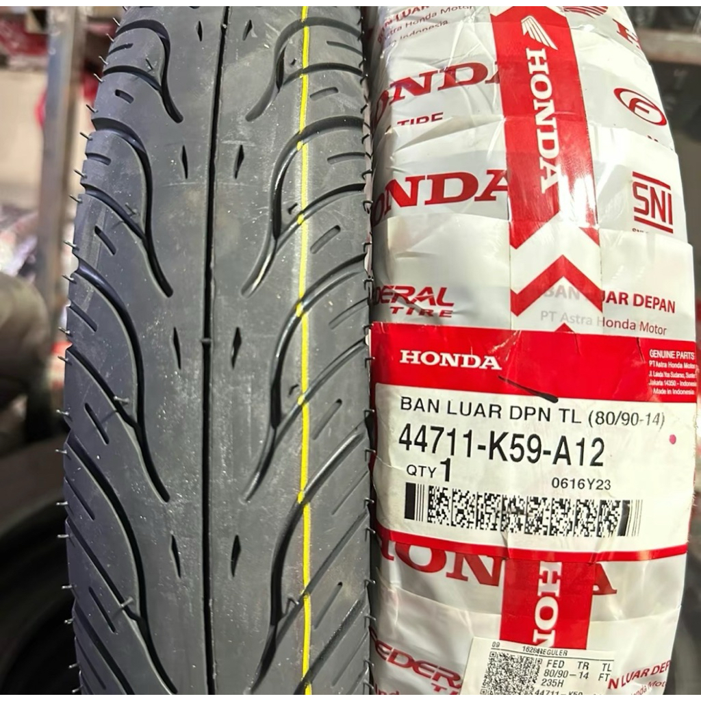 BAN TUBLES 80/90 14 FEDERAL HONDA MATIC free pentil tubles BEAT VARIO SCOOPY SPACY dan BUKAN TUBLES