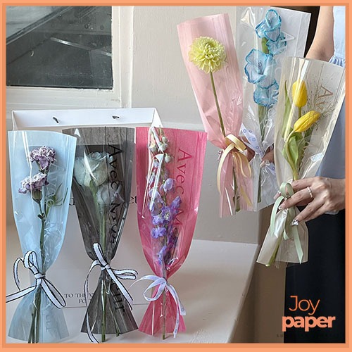 

Plastik Single Wrapping Motif Ave Mon Coeur Single Flower Wrapping Plastic Single Flowers Cellophane SF36