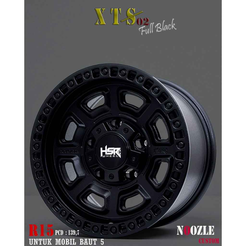 Velg Mobil Vitara Jimny Escudo R15 Lubang Baut 5 PCD 139,7 Ready Untuk PCD Lubang 5 PCD 114 Velg Off