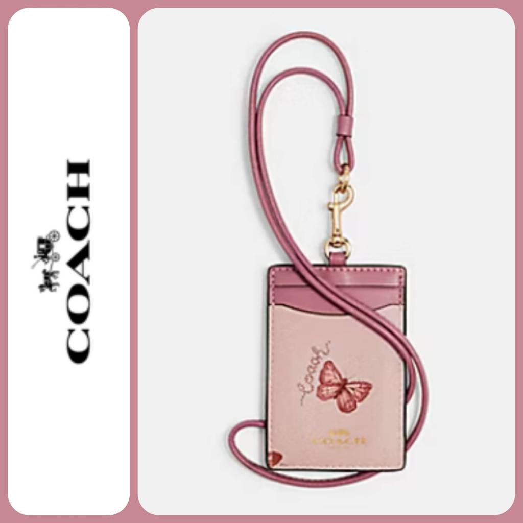 

Lanyard ID Card case with butterfly print gantungan kartu identitas original cb