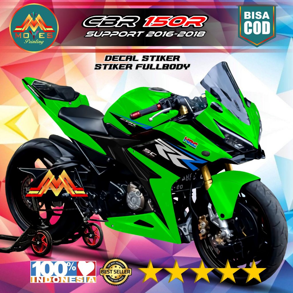 Decal stiker Honda CBR 150R 2016 2018 full body