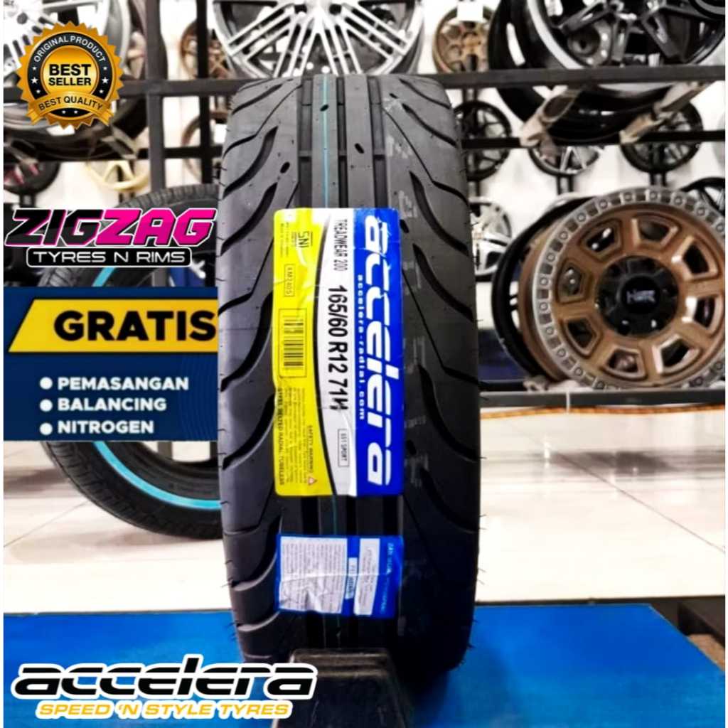Ban Mobil Ring 12 ukuran 165/60 R12 ACCELERA 651 SPORT Ban Mobil Semi Slick kembangan rotasi