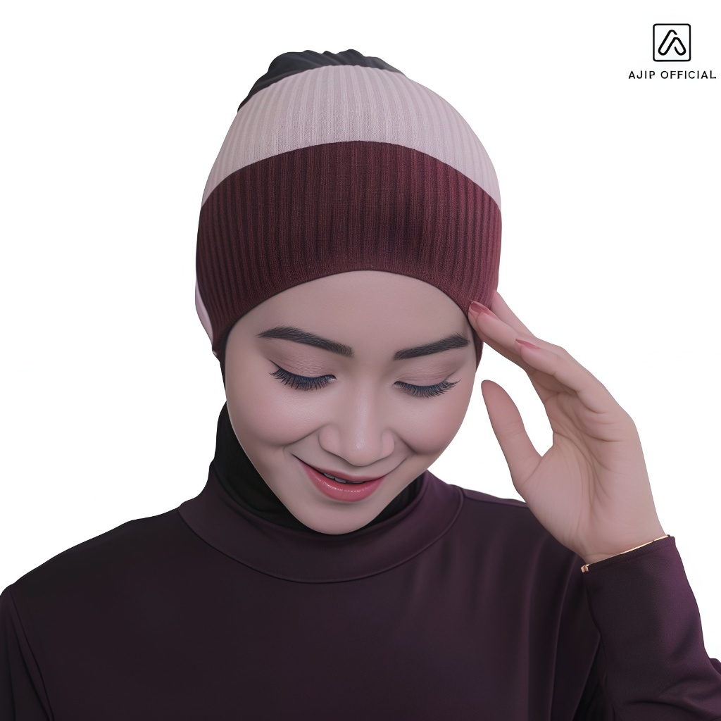 Ciput Rajut 2 Warna Bahan Premium Dalaman Hijab Stylish Fashion Muslim Anti Pusing Nyaman Dipakai