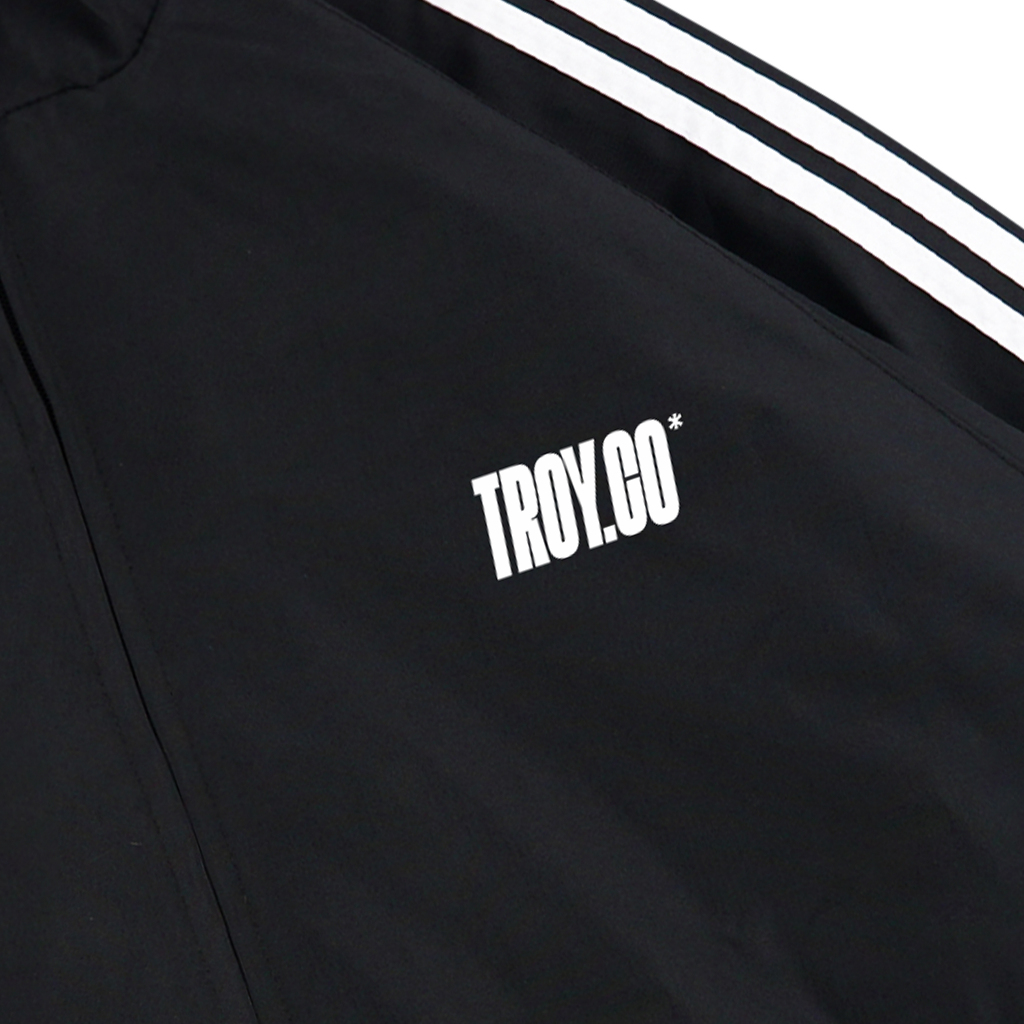 Troy Company Jacket Tracktop Black Trace Aster - Jaket Tracktop Hitam JTT 3305