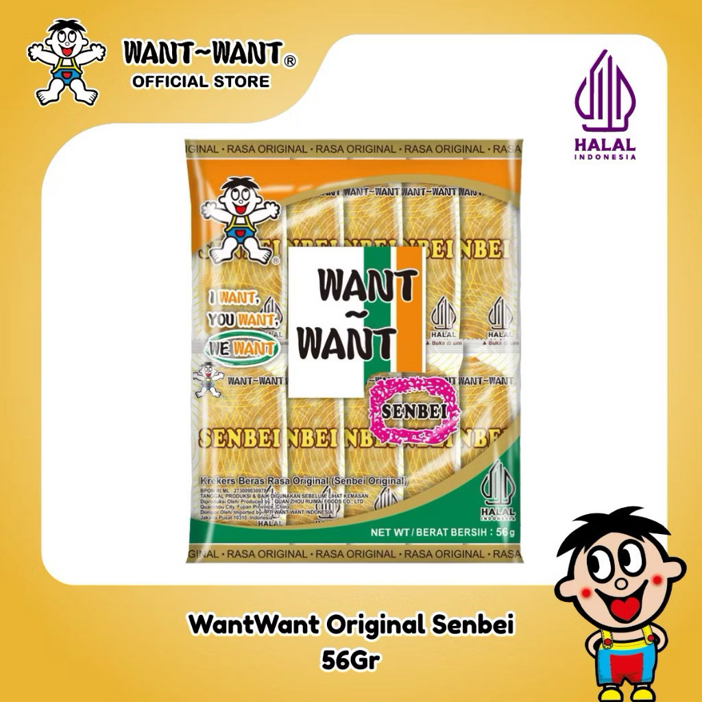 

Want Want Senbei Rice Cracker Original 56 Gr (Promo Beli 6 Gratis 3)