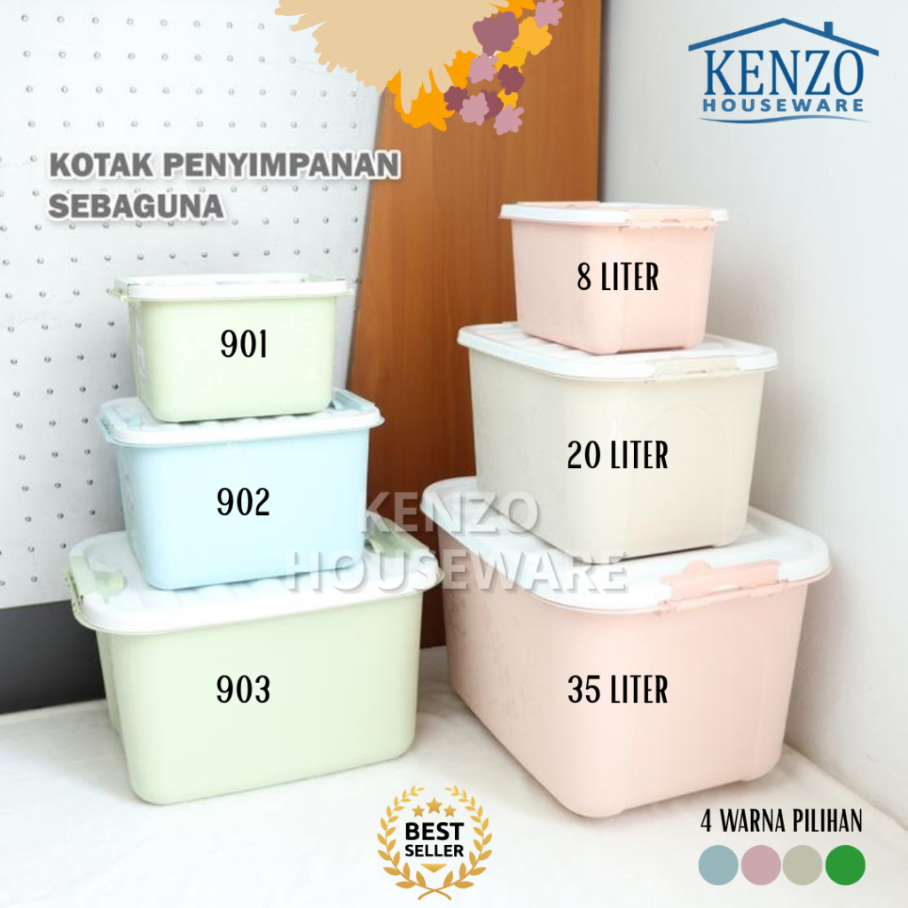 Container Box 20 Liter 903 REDHOUSE Kotak Penyimpanan Plastik Storage Box Serbaguna