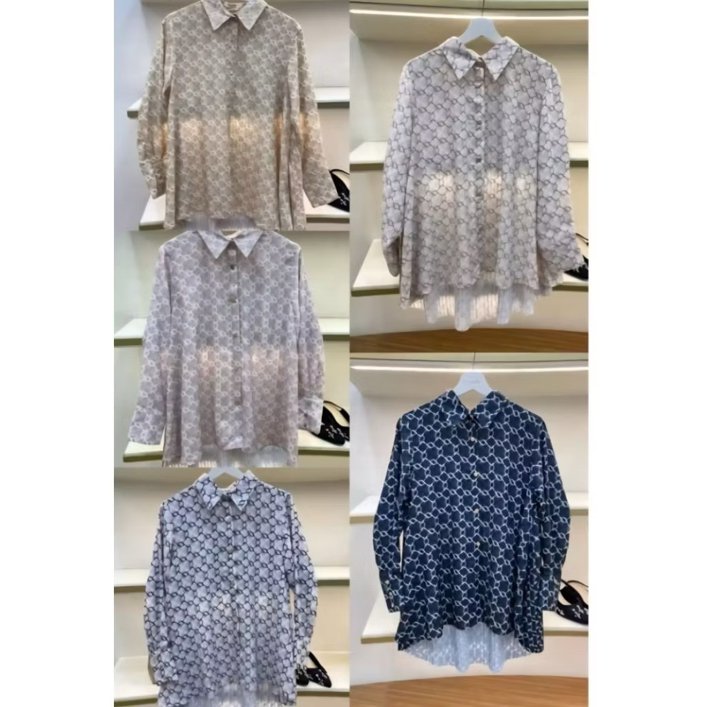 NEW monogram wearing klamby pleated