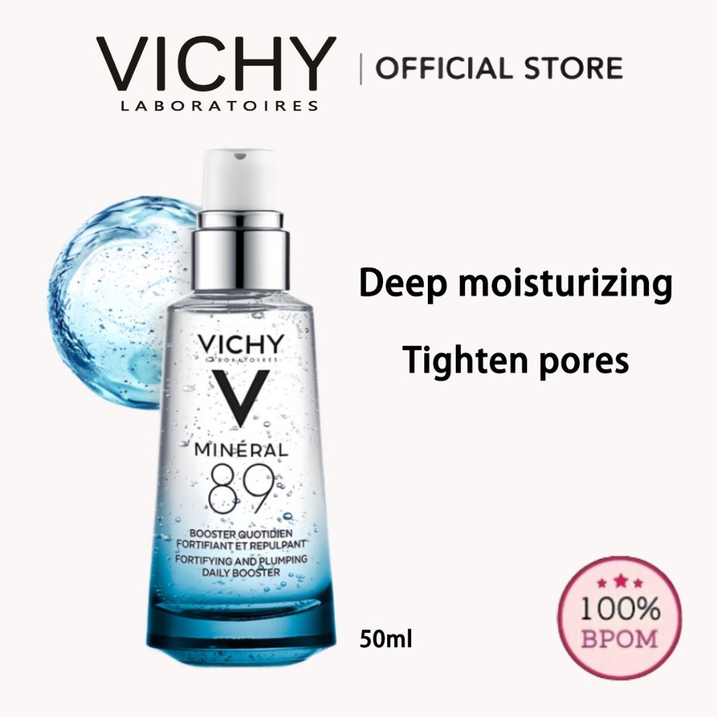 Vichy Mineral 89 Hyaluronic Acid Moisturizing Facial Essence anti wrinkle for dry skin 50ml