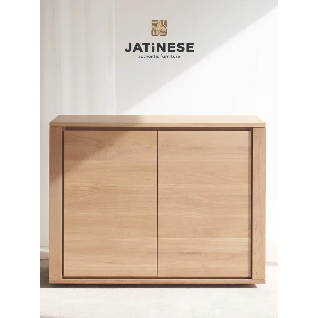 Meja Nakas Minimalis Kayu Jati || Meja Kamar Tidur Jati Multifungsi Solid Minimalis