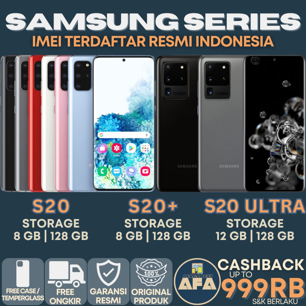 SEIN | Samsung Galaxy S20 Plus | S20 Ultra 128GB 256GB Original Garansi Resmi Indonesia
