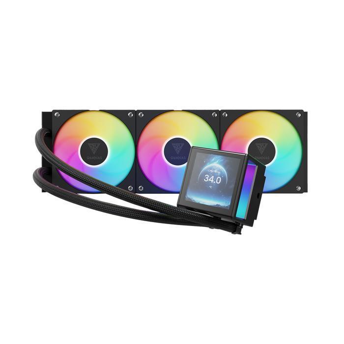 LIQUID COOLER GAMDIAS CHIONE P5-360 - 360MM LCD POWERFUL DIGITAL COOLING