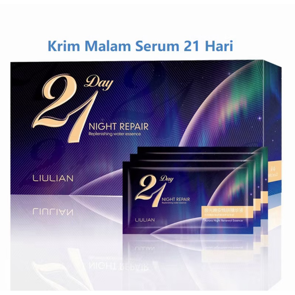 Serum Esensial 21 Day Night Repair Replenishing Water essence