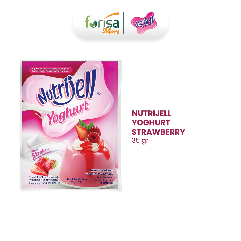 

Nutrijell Yoghurt Strawberry - 1 Sachet