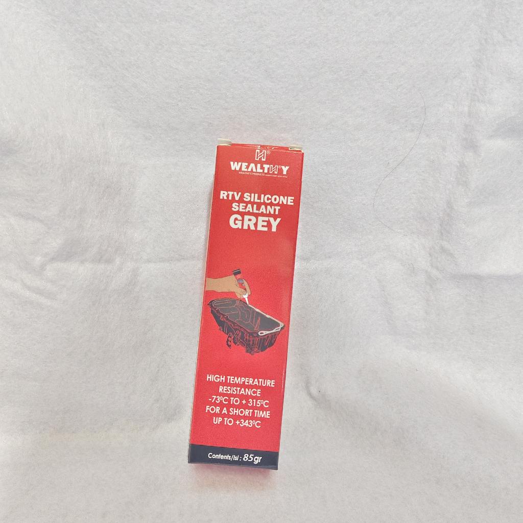 WEALTHY RTV SILICON GASKET SEALANT GREY HIGHT TEMP RESISTANCE 85 GR