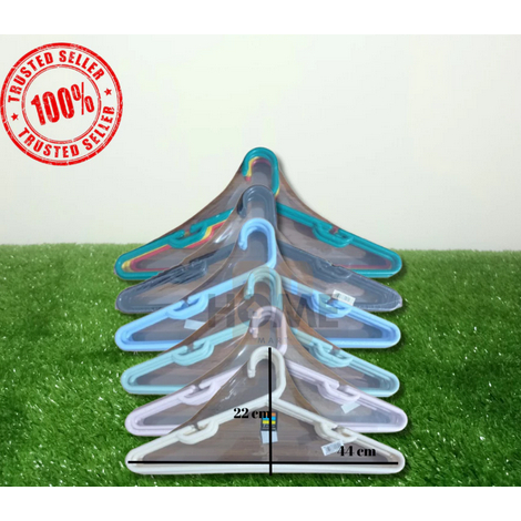 Gantungan baju plastik murah / Hanger baju bahan plastik TEBAL / Gantungan baju Cantik