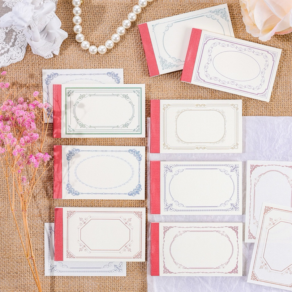 

[B967] Bahan kertas momen pita kertas catatan akun tangan ins bahan dekoratif retro anti lengket kertas catatan pesan diy