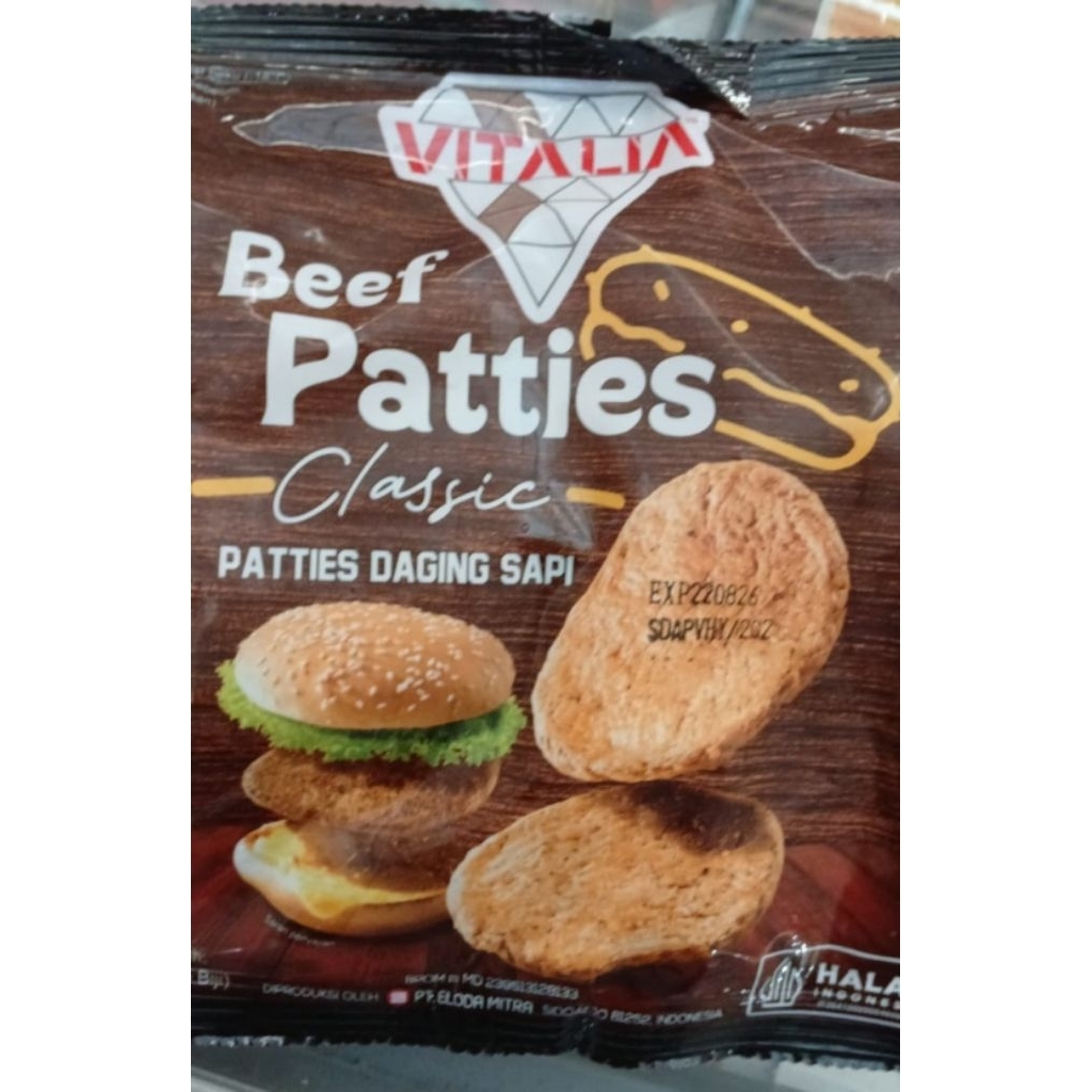 Beef Patties Classic Patties Daging Sapi