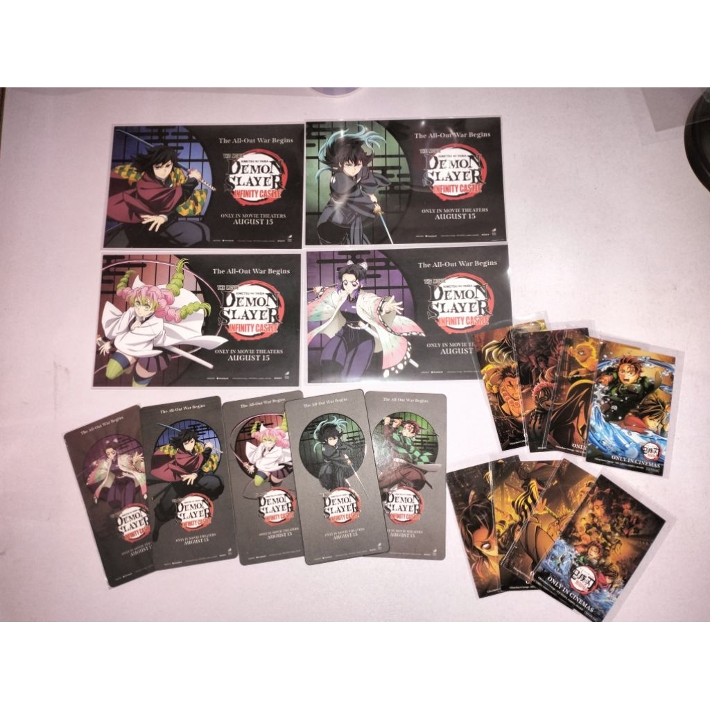 Postcard Trading Card Collectible Ticket Cgv Cinepolis Demon Slayer Kny Original [BACA DESKRIPSI]