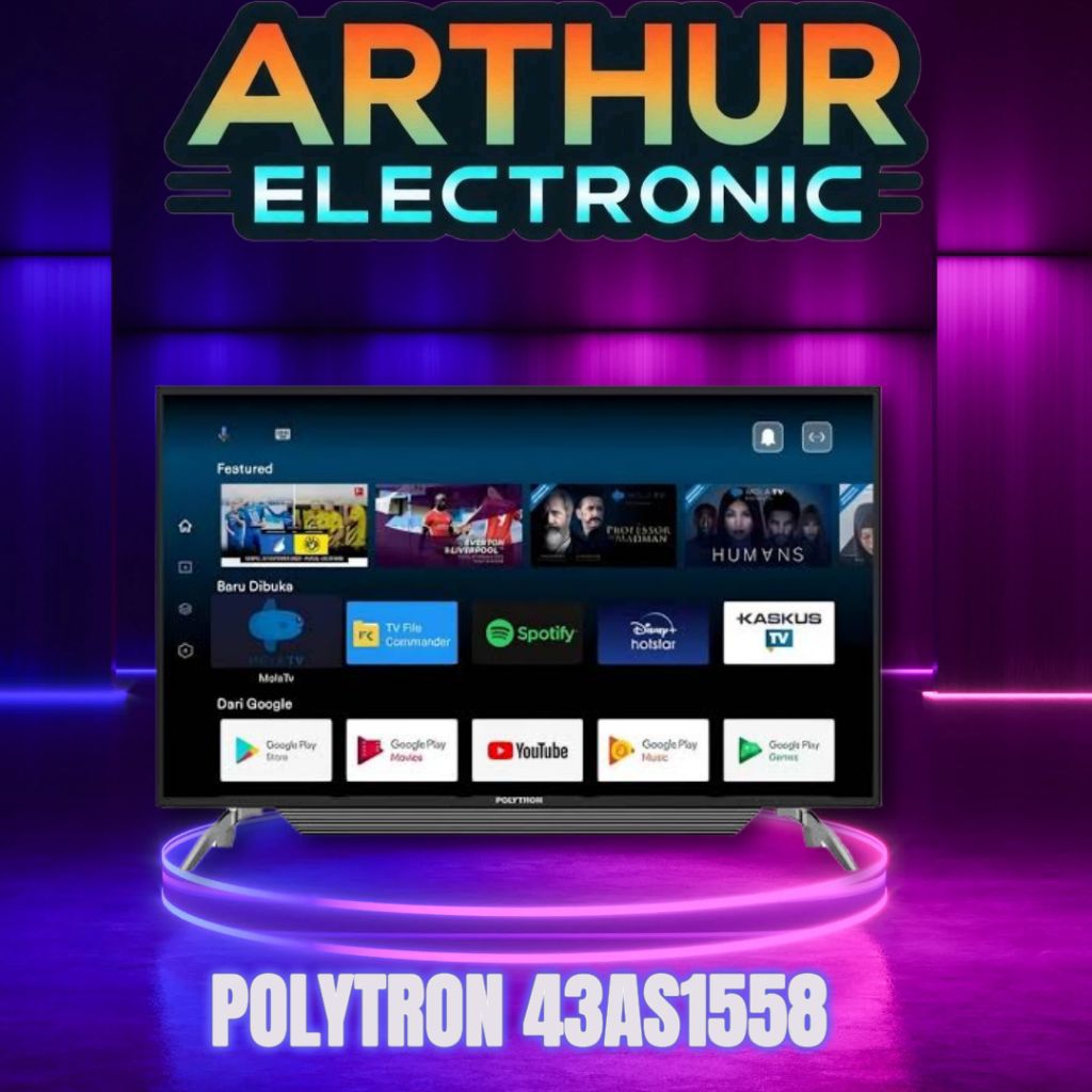 POLYTRON ANDROID TV PLD43AS1558G/PLD 43AS1558 43 inch