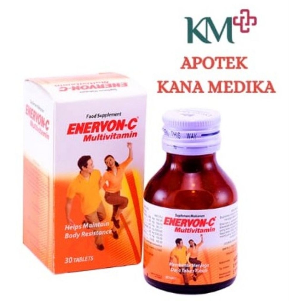 Enervon C botol dan Enervon C active botol isi 30