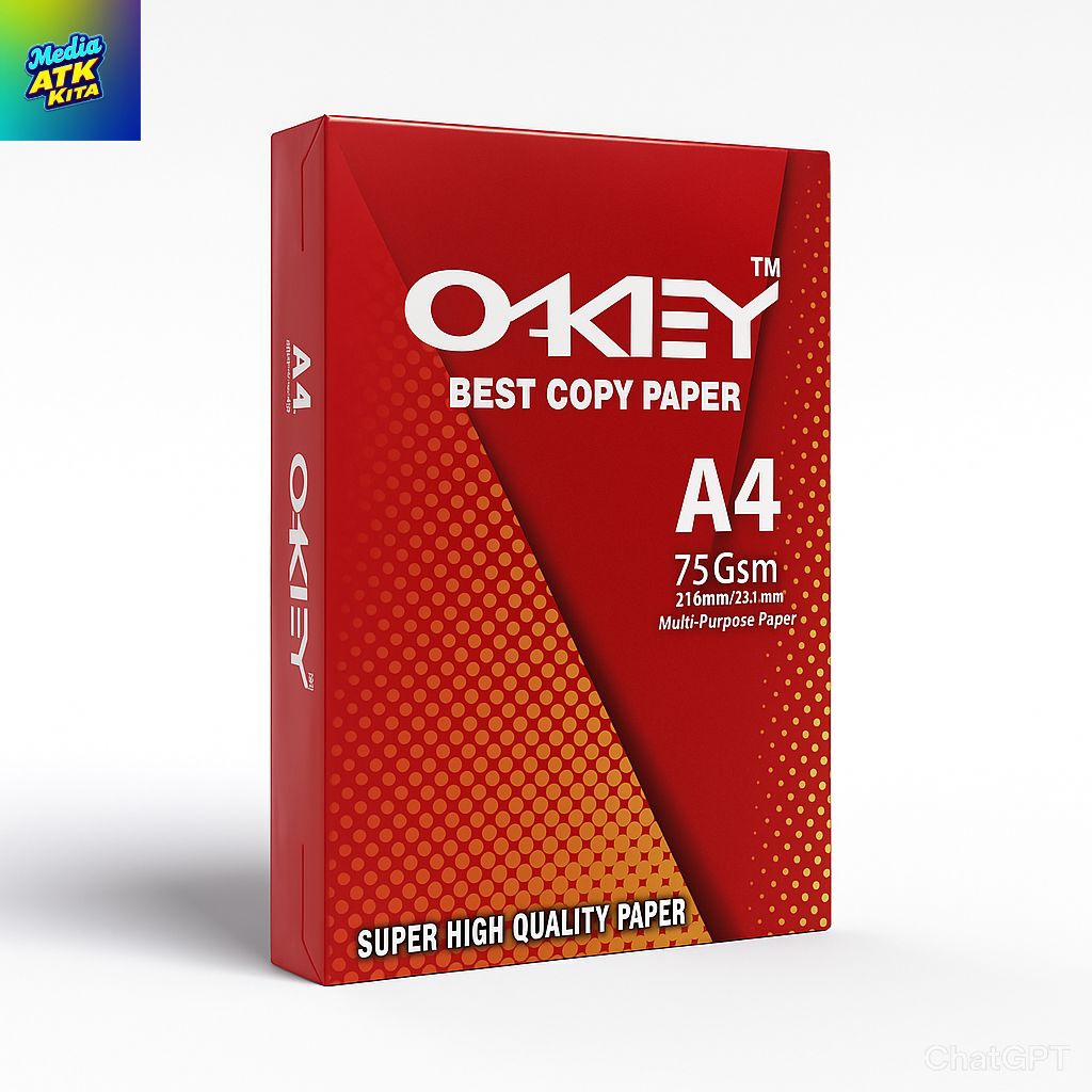 

OKEY Kertas A4 75gsm 1 Rim (500 Lembar) Kertas HVS A4 Kertas Fotocopy