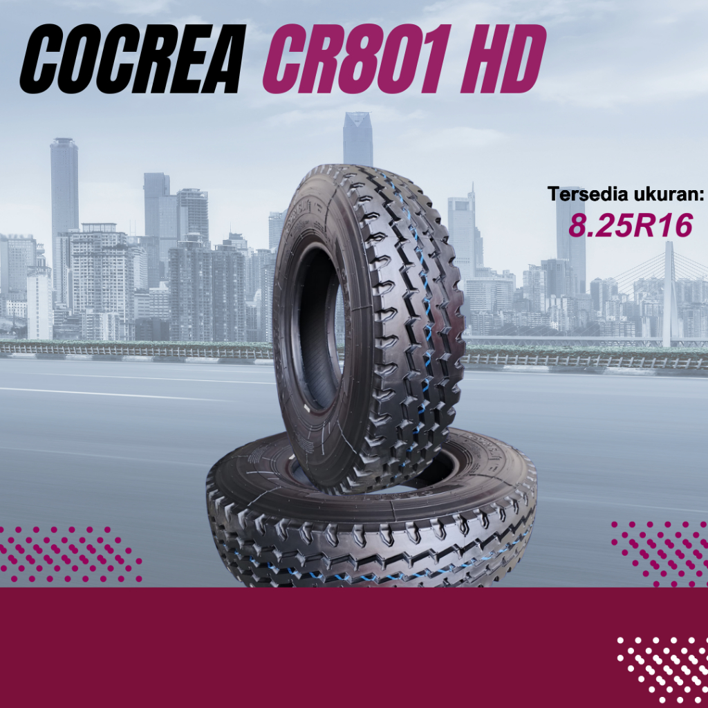 Berlian Ban COCREA Ban Truk 8.25R16 CR801 HD 16PR ban truk