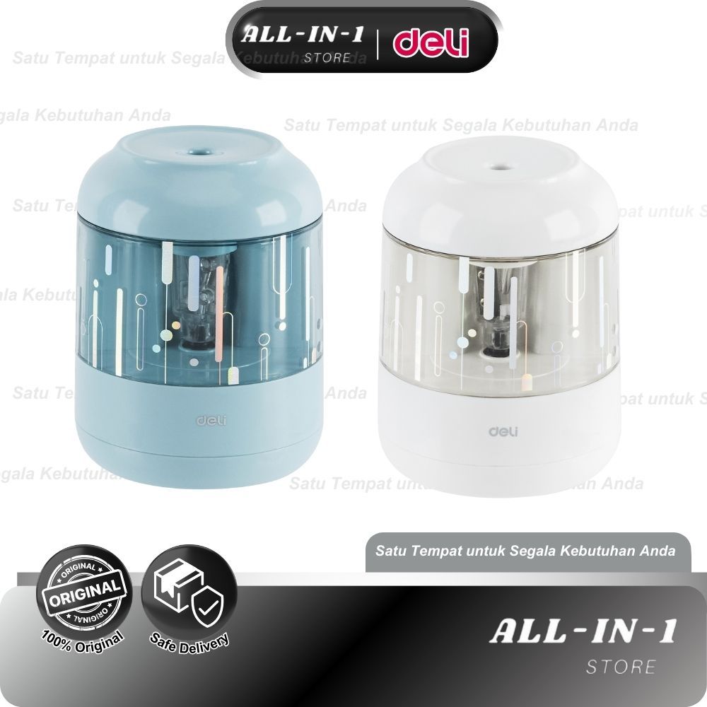 Deli Electric Pencil Sharpener / Rautan Pensil Otomatis Lucu EH508
