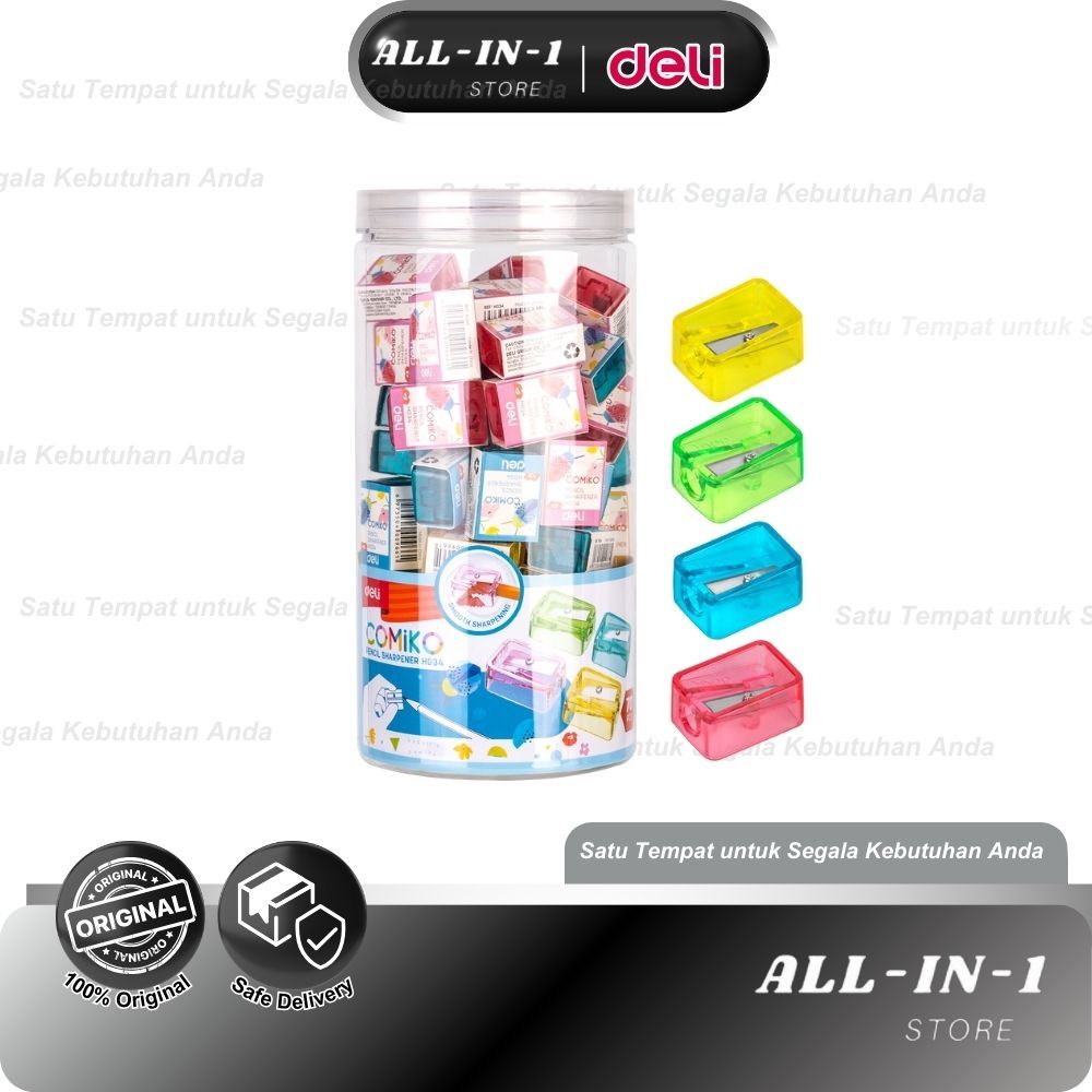 

Deli Sharpener / Rautan Pensil Lucu Warna-Warni EH032 EH034