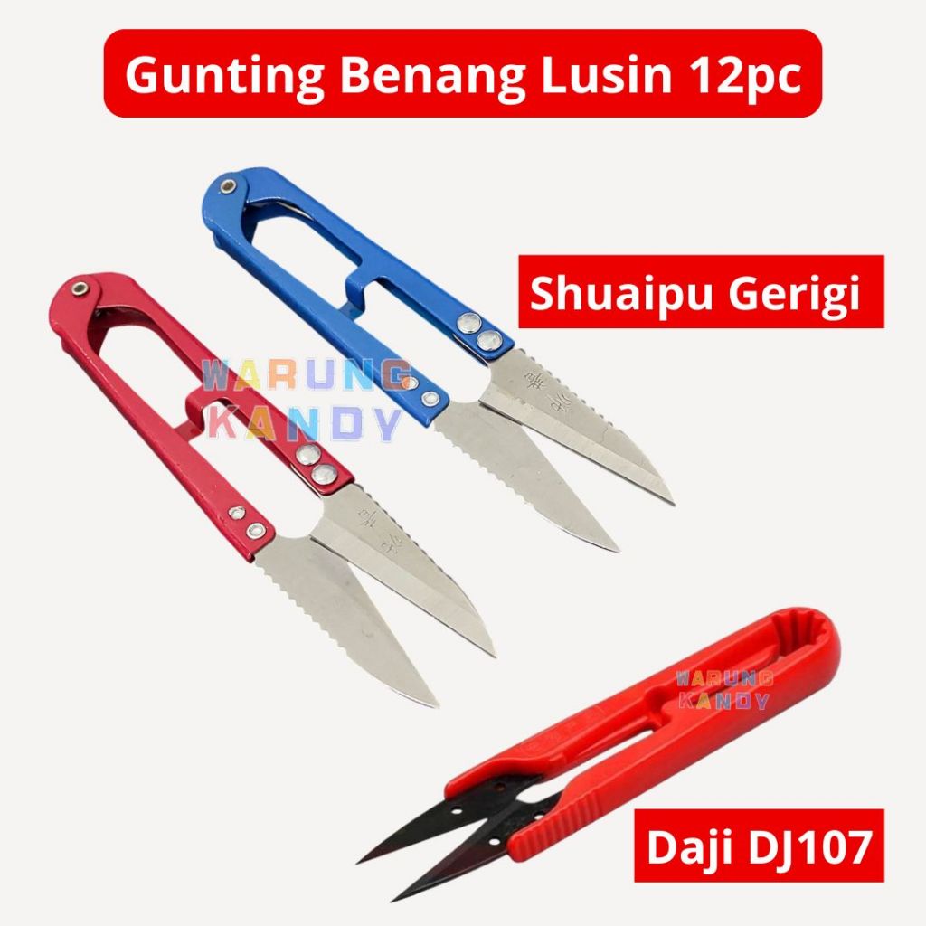 Gunting Benang Daji DJ107 / Shuaipu Gerigi LUSIN 12pc