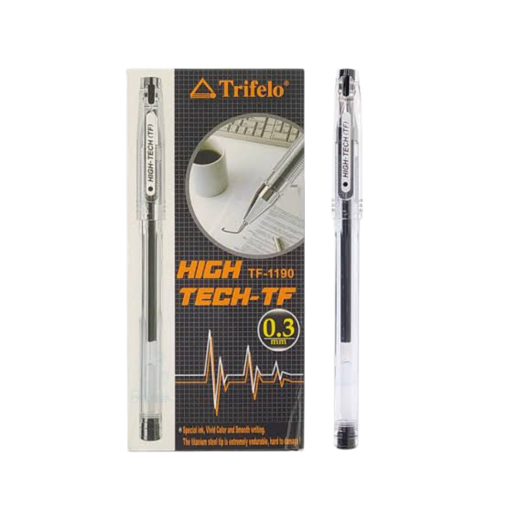 

(3PCS) BOLPEN PULPEN HIGHTECH 0.3mm TRIFELO TF-1190 HITAM