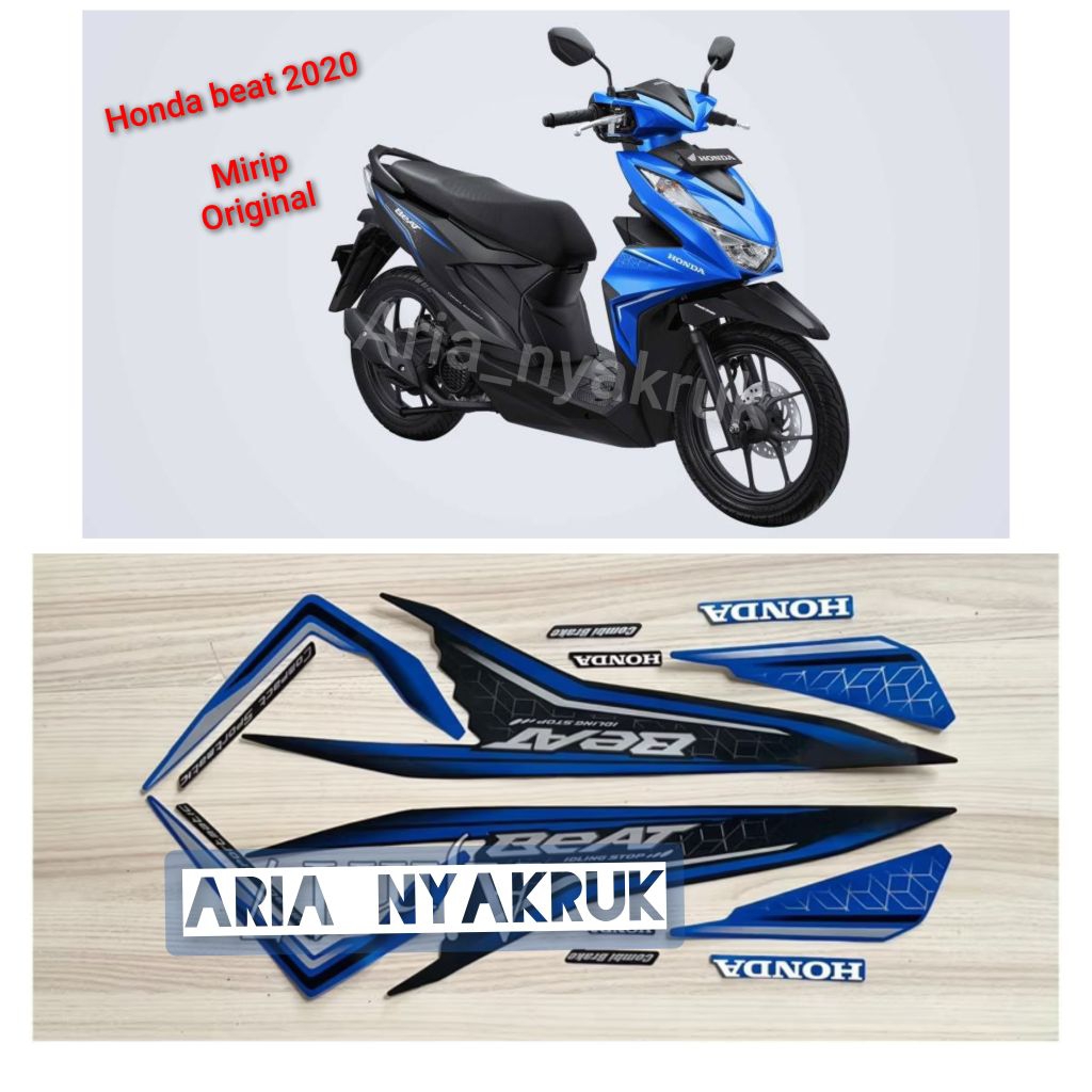 striping Honda beat 2020 mirip original