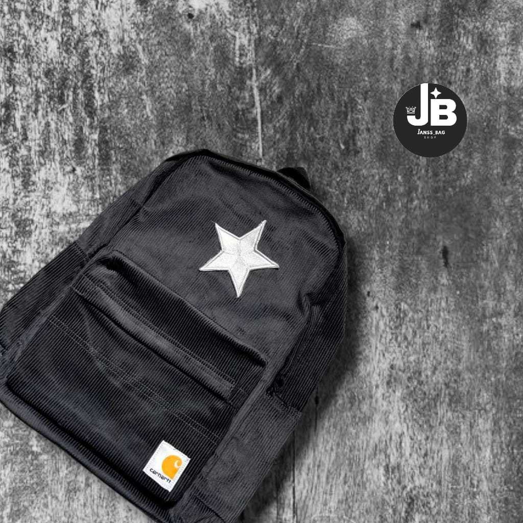 tas corduroy bintang,bahan corduroy/tas sekolah/ransel/bagpack/ransel pria wanita