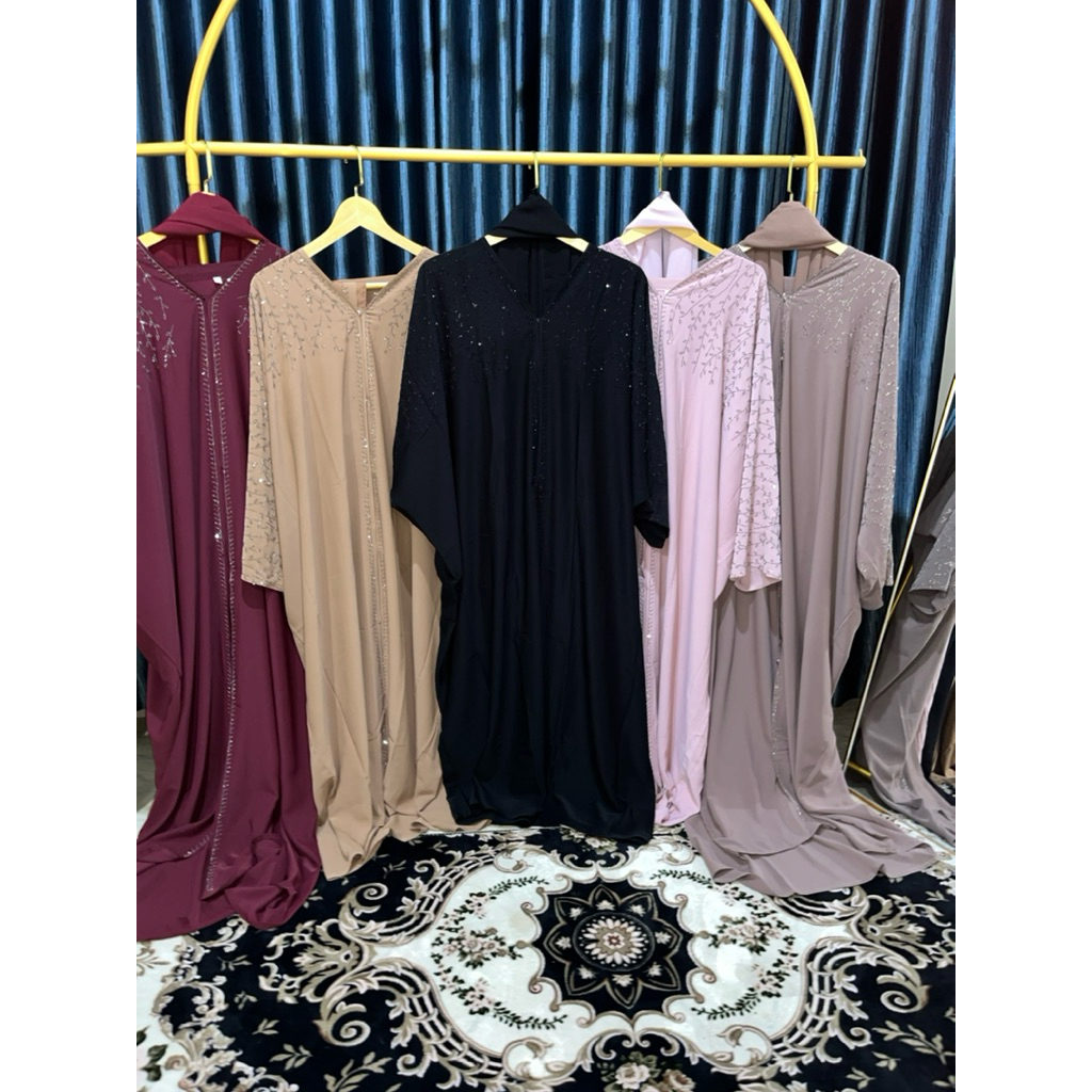kaftan hitam /abaya mesir /kaftan nayma