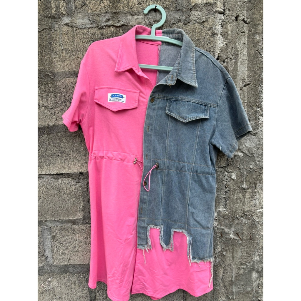 PL dress denim pink