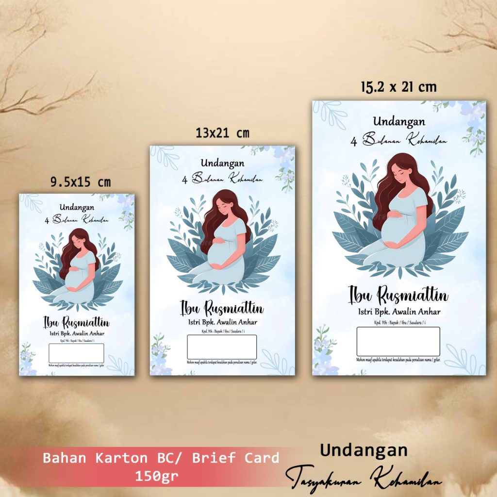 COD Undangan 4 Bulanan Undangan 7 Bulanan Kehamilan Undangan Walimatul Hamli Undangan Syukuran