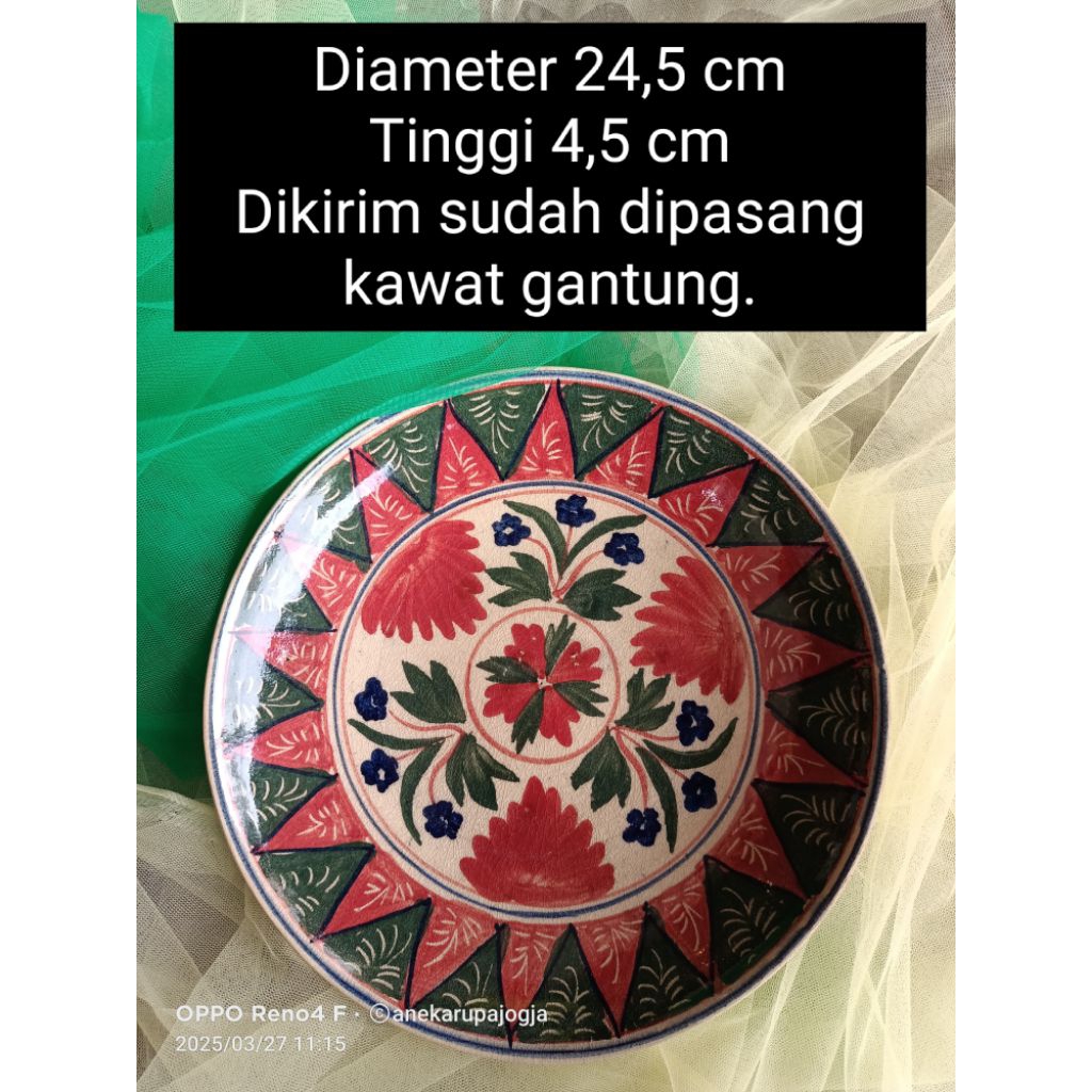 Piring keramik lukis untuk dekorasi hiasan dinding