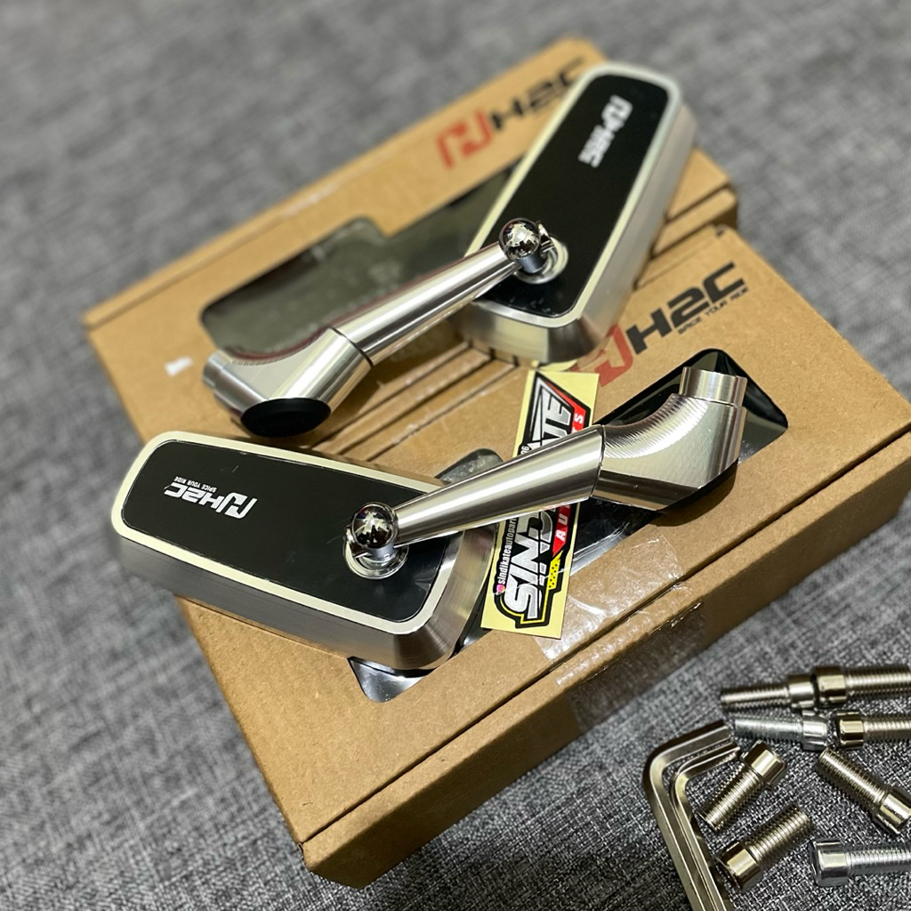 TERBARU KACA SPION H2C FULL CNC ORIGINAL VIETNAM UNIVERSAL SEMUA MOTOR COCOK UNTUK MIO BEAT PCX N