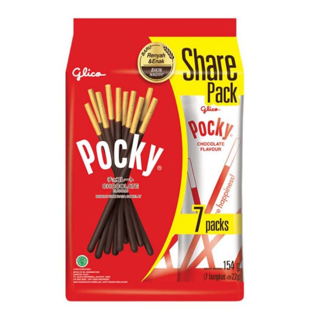 

Pocky Biskuit Stik Cokelat Share Pack 7 x 22 g