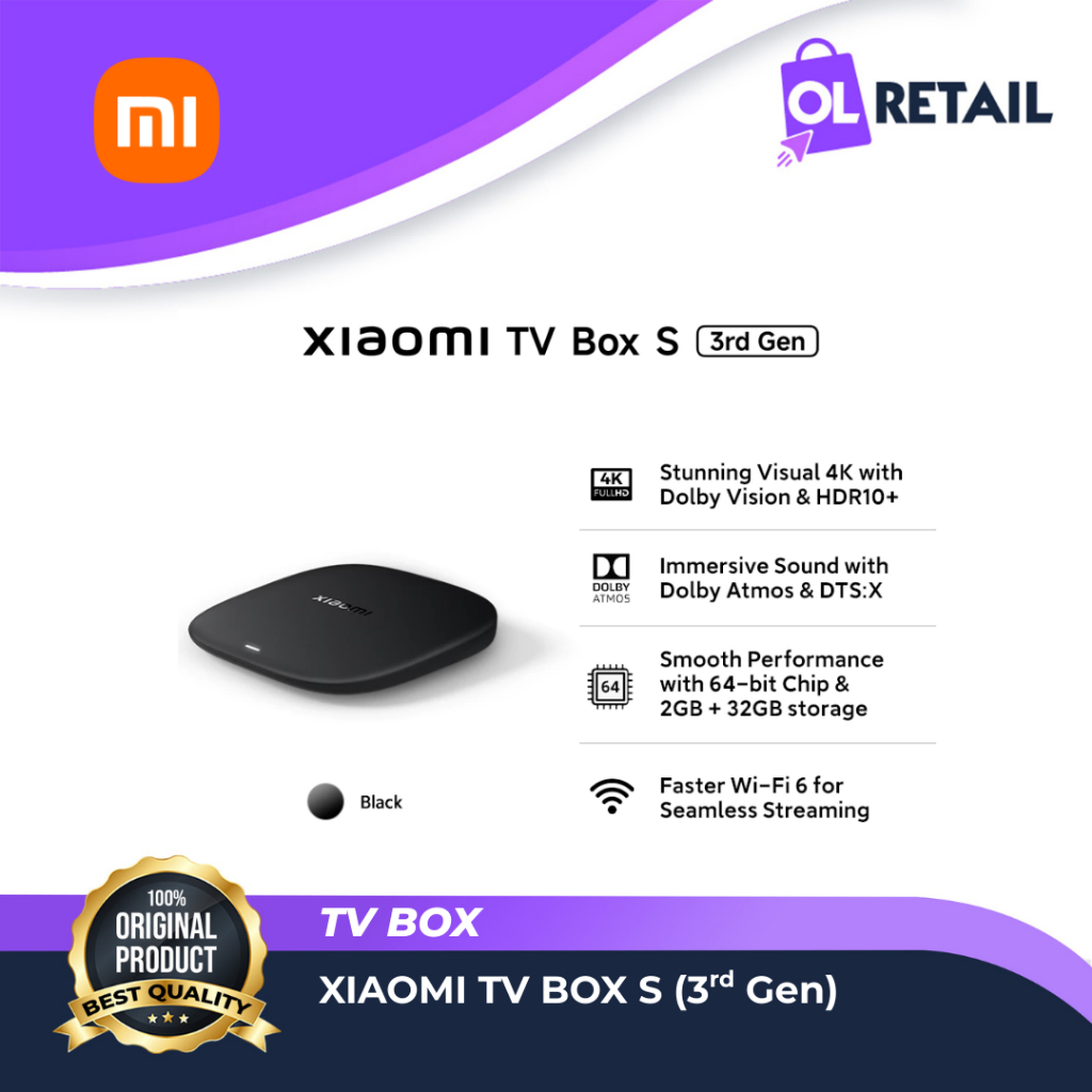TV Box Xiaomi S 4K 3rd Gen