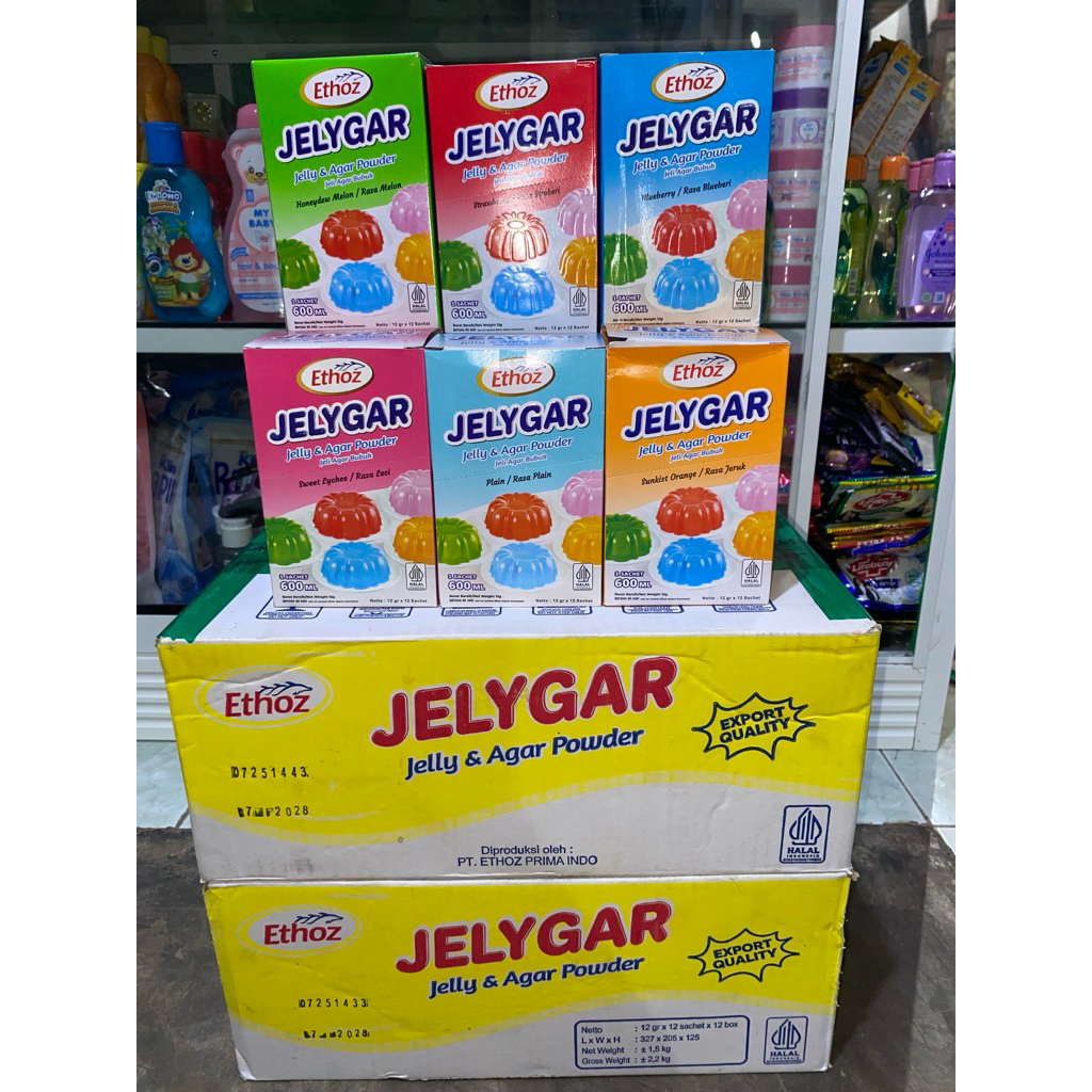 

Grosir 1 Dus/karton - 12 box jelygar hemat Ethoz
