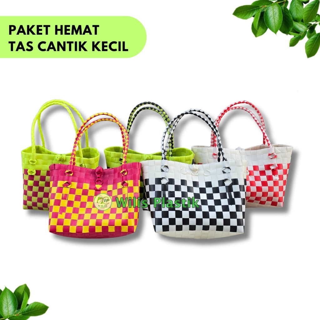 

PAKET MURAH Tas Anyaman Cantik Gagang Panjang untuk Hampers Parcel Souvenir Bingkisan