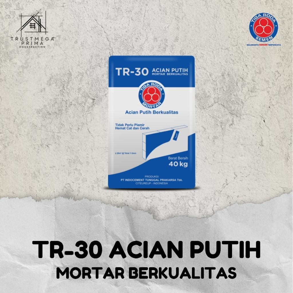 SEMEN ACIAN PUTIH TIGA RODA TR-30