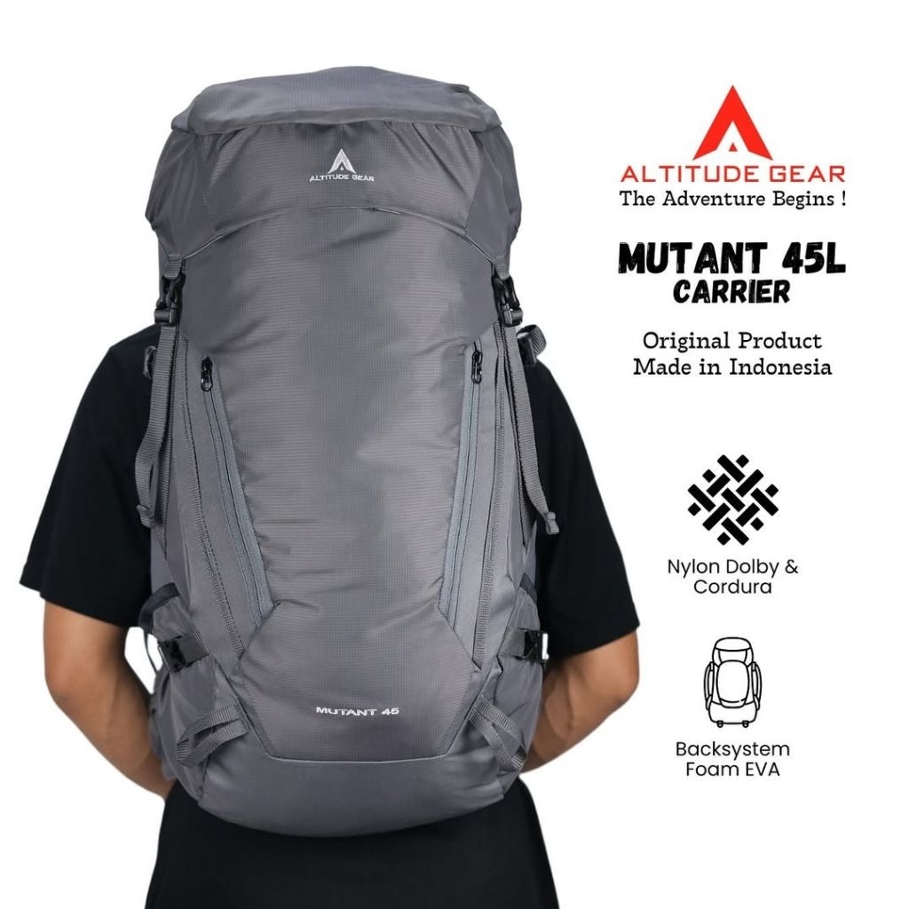 PROMO  Tas Gunung 45 L 50L - Tas Carrier 45L 50L Altitude Gear Mutant 45L Free Raincover - Tas Carri