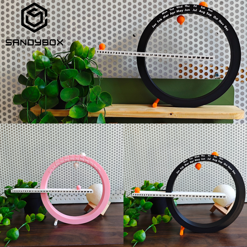 

Kalender Abadi Magnetik Kreatif Diameter 20cm – Modern & Unik