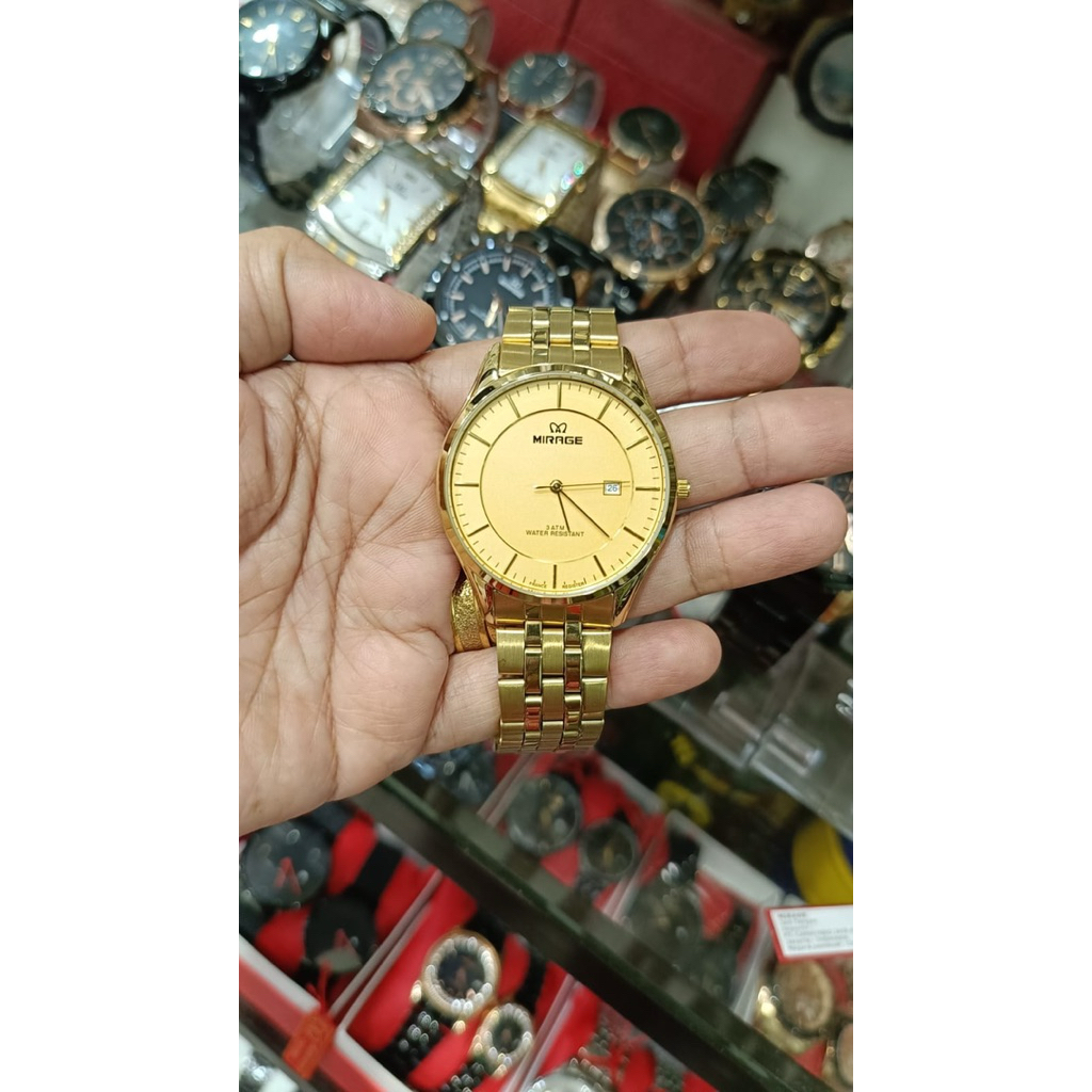 Jam Tangan Mirage Original Gold 8544 Analog