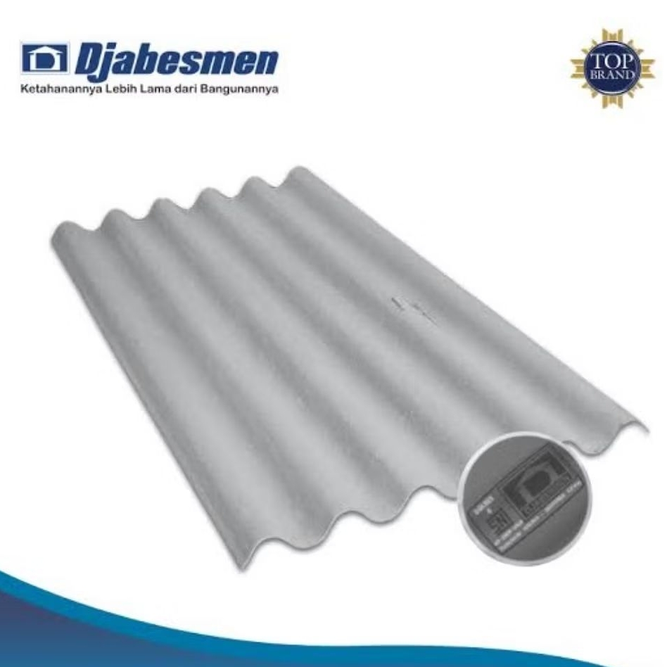 Asbes gelombang Djabesmen / atap asbes / pengiriman khusus Banten